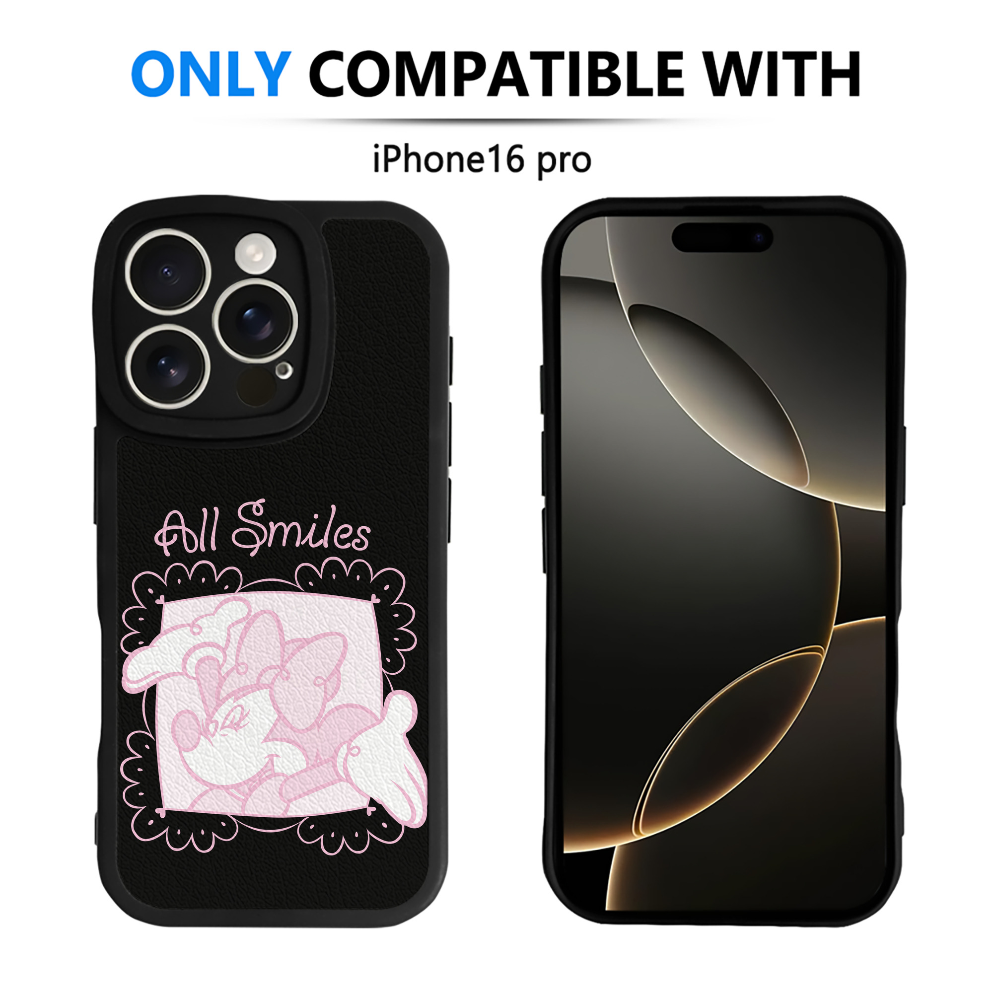 （画像用） ミッキーマウス Mickey Mouse 【iPhone 16シリーズ対応】シリコンスマホケース（レザー調） 材質：シリコン